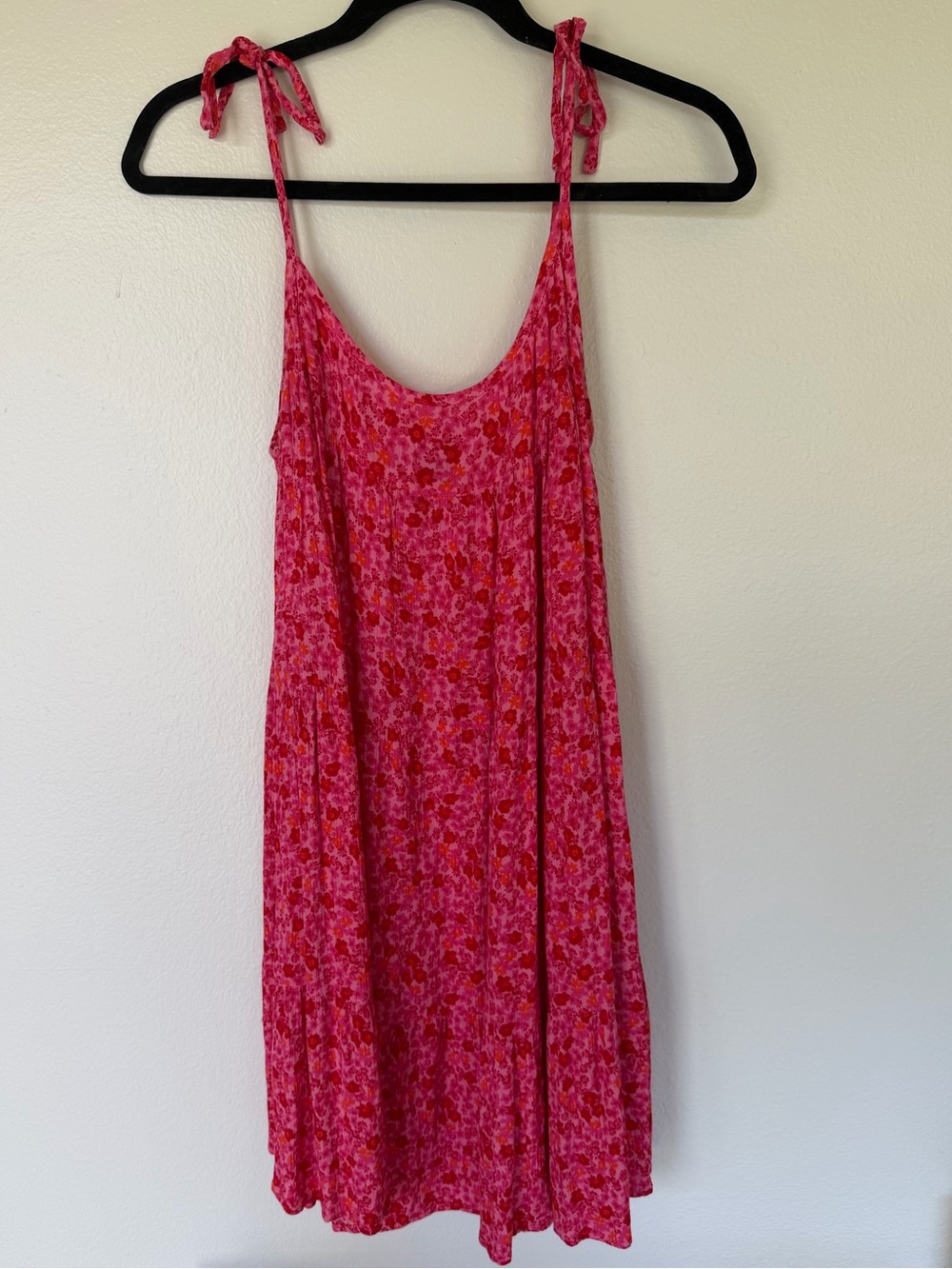 Wild Fable Pink Floral Tie-Shoulder Sundress